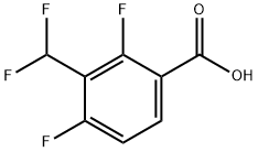 2,4-Difluoro-3-(difluoromethyl)benzoic acid Structure