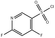 3-Pyridinesulfonyl chloride, 4,6-difluoro- Structure