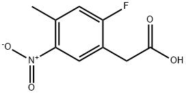 2-(2-fluoro-4-methyl-5-nitrophenyl)acetic acid 结构式