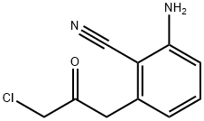 1-(3-Amino-2-cyanophenyl)-3-chloropropan-2-one Struktur