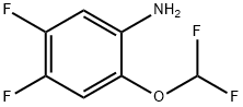 4,5-Difluoro-2-(difluoromethoxy)aniline Struktur