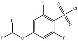 2,6-Difluoro-4-(difluoromethoxy)benzenesulfonylchloride Struktur