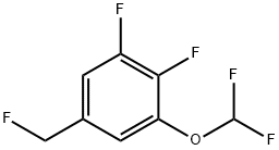 1,2-Difluoro-3-difluoromethoxy-5-(fluoromethyl)benzene Struktur