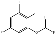 1,4-Difluoro-2-difluoromethoxy-6-iodobenzene Structure