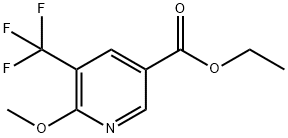 2-甲氧基-3-三氟甲基-5-吡啶-羧酸乙酯,1803803-78-2,结构式