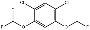 1,5-Dichloro-2-difluoromethoxy-4-(fluoromethoxy)benzene Structure