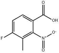 4-Fluoro-3-methyl-2-nitrobenzoic acid Struktur