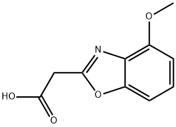 2-Benzoxazoleacetic acid, 4-methoxy- Structure