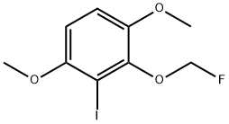 1,4-Dimethoxy-2-iodo-3-(fluoromethoxy)benzene 结构式