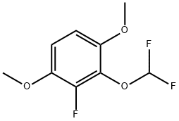 1-Difluoromethoxy-3,6-dimethoxy-2-fluorobenzene Structure