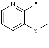 2-Fluoro-4-iodo-3-(methylthio)pyridine,1803810-98-1,结构式