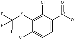 1,3-Dichloro-2-trifluoromethylthio-4-nitrobenzene Struktur