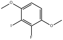 Benzene, 2-fluoro-3-iodo-1,4-dimethoxy- Struktur