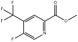 2-Pyridinecarboxylic acid, 5-fluoro-4-(trifluoromethyl)-, methyl ester Struktur