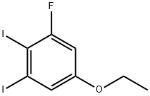 1,2-Diiodo-5-ethoxy-3-fluorobenzene 结构式