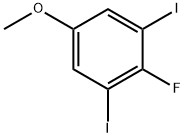 Benzene, 2-fluoro-1,3-diiodo-5-methoxy- Struktur