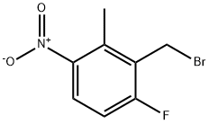 6-Fluoro-2-methyl-3-nitrobenzyl bromide 结构式