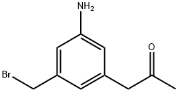 1-(3-Amino-5-(bromomethyl)phenyl)propan-2-one Structure