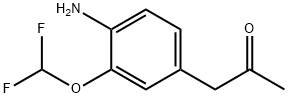 1-(4-Amino-3-(difluoromethoxy)phenyl)propan-2-one Structure