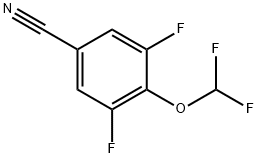 3,5-Difluoro-4-(difluoromethoxy)benzonitrile Structure