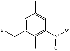 2,5-Dimethyl-3-nitrobenzyl bromide 化学構造式