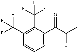 1-(2,3-Bis(trifluoromethyl)phenyl)-2-chloropropan-1-one Struktur