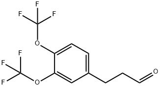 1803860-68-5 (3,4-Bis(trifluoromethoxy)phenyl)propanal