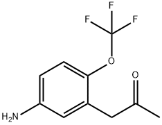 1-(5-Amino-2-(trifluoromethoxy)phenyl)propan-2-one Structure