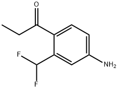 1-(4-Amino-2-(difluoromethyl)phenyl)propan-1-one 化学構造式