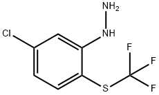 1-(5-Chloro-2-(trifluoromethylthio)phenyl)hydrazine Structure