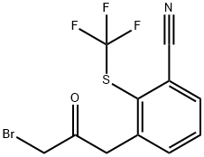 1803871-07-9 3-(3-Bromo-2-oxopropyl)-2-(trifluoromethylthio)benzonitrile