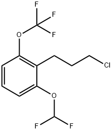 1-(3-Chloropropyl)-2-(difluoromethoxy)-6-(trifluoromethoxy)benzene Structure