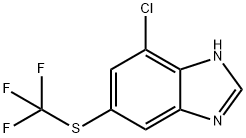 4-Chloro-6-trifluoromethylthio-1H-benzimidazole Structure