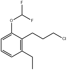 1-(3-Chloropropyl)-2-(difluoromethoxy)-6-ethylbenzene Structure