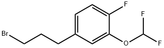 1-(3-Bromopropyl)-3-(difluoromethoxy)-4-fluorobenzene Structure