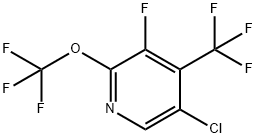 5-Chloro-3-fluoro-2-(trifluoromethoxy)-4-(trifluoromethyl)pyridine Structure