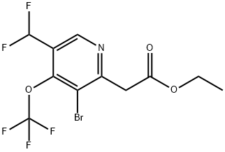 1803914-31-9 Ethyl 3-bromo-5-(difluoromethyl)-4-(trifluoromethoxy)pyridine-2-acetate