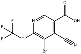 1803972-58-8 3-Bromo-4-cyano-2-(trifluoromethoxy)pyridine-5-carboxylic acid