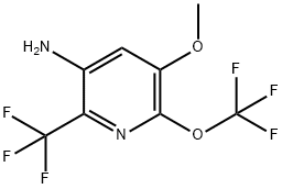 3-Amino-5-methoxy-6-(trifluoromethoxy)-2-(trifluoromethyl)pyridine|