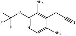 3,5-Diamino-2-(trifluoromethoxy)pyridine-4-acetonitrile Structure