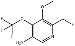 5-Amino-2-(fluoromethyl)-3-methoxy-4-(trifluoromethoxy)pyridine Structure