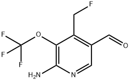 2-Amino-4-(fluoromethyl)-3-(trifluoromethoxy)pyridine-5-carboxaldehyde|