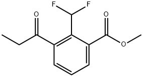 Methyl 2-(difluoromethyl)-3-propionylbenzoate 结构式