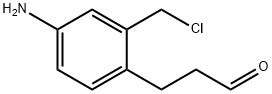 3-(4-Amino-2-(chloromethyl)phenyl)propanal 化学構造式