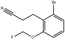 3-(2-Bromo-6-(fluoromethoxy)phenyl)propanenitrile,1804043-27-3,结构式