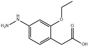 2-Ethoxy-4-hydrazinylphenylacetic acid Structure