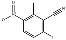 2-氟-6-甲基-5-硝基苯腈 结构式