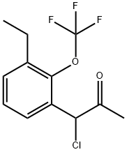 1-Chloro-1-(3-ethyl-2-(trifluoromethoxy)phenyl)propan-2-one 结构式