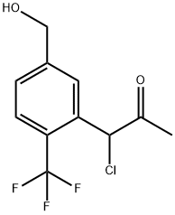 3-(1-Chloro-2-oxopropyl)-4-(trifluoromethyl)benzyl alcohol|