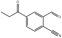 2-Formyl-4-propionylbenzonitrile 结构式